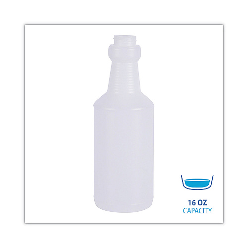 Boardwalk&reg; Handi-Hold Spray Bottle, Clear, 16- oz. 24 Bottles (BWK00016)