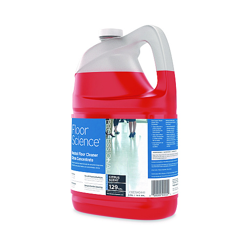 Diversey Floor Science Neutral Floor Cleaner Concentrate, Citrus Scent, 1 gal, 4/Carton (CBD540441)