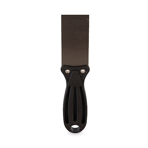 TOLCO Putty Knife, 1.5" Wide, Carbon Steel Blade, Flexible Handle, Black/Silver, 24/Carton (280106)