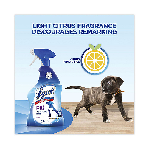 Lysol&reg; Pet Solutions Disinfecting Cleaner, Citrus Blossom, 32 oz Trigger Bottle, 9/Carton (99653CT)
