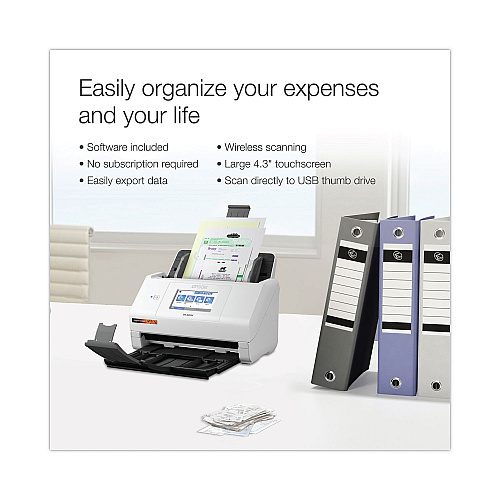 Epson RapidReceipt RR-600W Scanner, Scans Up to 8.5 x 240, 600 dpi Optical Resolution (B11B258202SE)