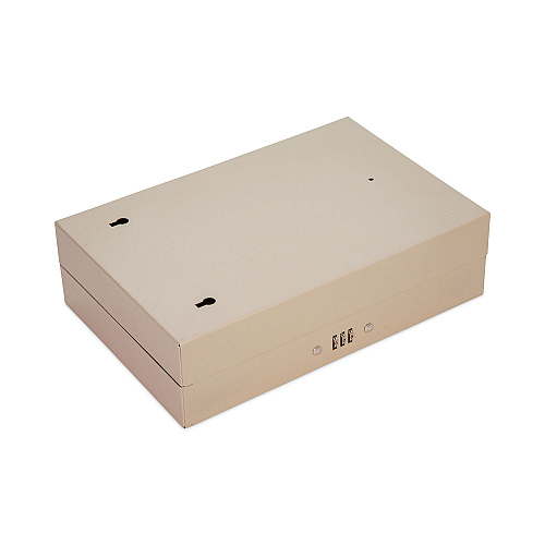 CONTROLTEK Combination Lockable Key Cabinet, 28-Key, Metal, Sand, 7.75 x 3.25 x 11.5 (500124)