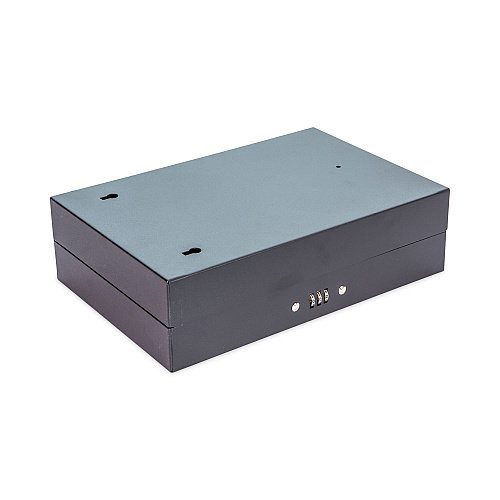 CONTROLTEK Combination Lockable Key Cabinet, 28-Key, Metal, Black, 7.75 x 3.25 x 11.5 (500127)