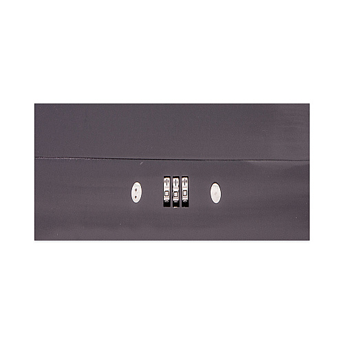 CONTROLTEK Cash Box with Combination Lock, 6 Compartments, 11.8 x 9.5 x 3.2, Charcoal (500128)
