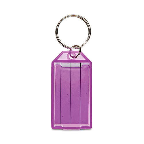 CONTROLTEK Key Tags, Metal/Plastic, Green/Orange/Purple/Yellow, 4/Pack (500135)
