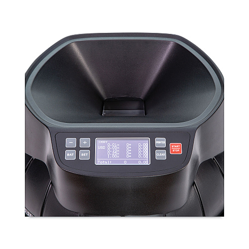 CONTROLTEK Coin Counter, Dimes, Nickels, Pennies, Quarters, 14.2 x 13.4 x 11, Black (525521)