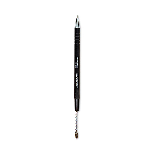 CONTROLTEK Antimicrobial Ballpoint Counter Pen, Medium, 1 mm, Black Ink, Black (555564)