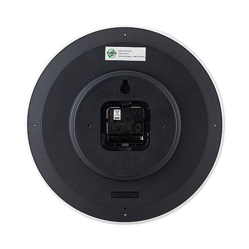 Universal Whisper Quiet Clock, 12" Overall Diameter, White Case, 1 AA (sold separately) (UNV10461)