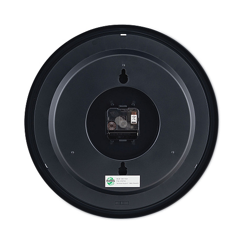 Universal Round Wall Clock, 13.5" Overall Diameter, Black Case, 1 AA (sold separately) (UNV11641)
