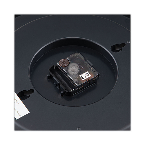 Universal Round Wall Clock, 13.5" Overall Diameter, Black Case, 1 AA (sold separately) (UNV11641)
