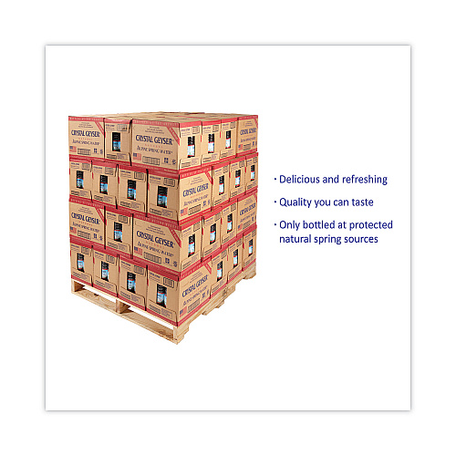 Crystal Geyser Alpine Spring Water, 1 Gal Bottle, 6/Carton, 48 Cartons/Pallet (12514)