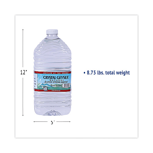 Crystal Geyser Alpine Spring Water, 1 Gal Bottle, 6/Carton, 48 Cartons/Pallet (12514)