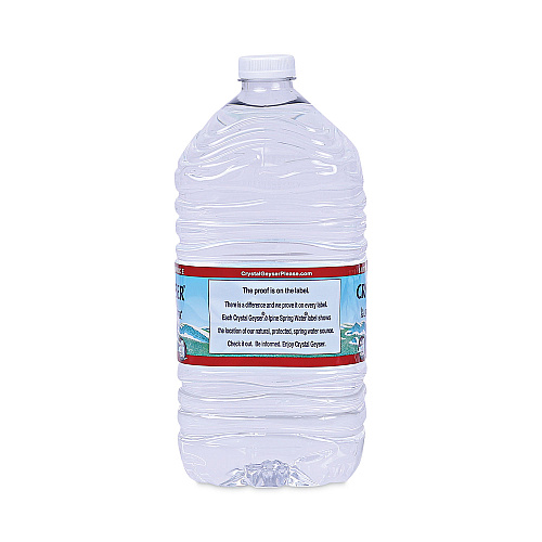 Crystal Geyser Alpine Spring Water, 1 Gal Bottle, 6/Carton (12514CT)