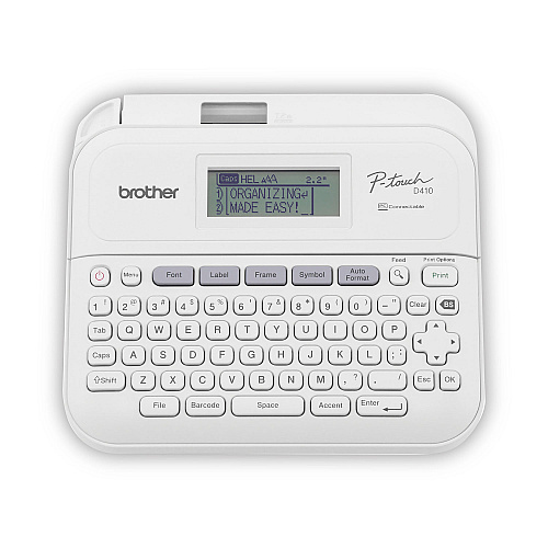 Brother P-Touch PT-D410 Advanced Connected Label Maker with Storage Case, 20 mm/s, 6 x 14.2 x 13.3 (PTD410VP)