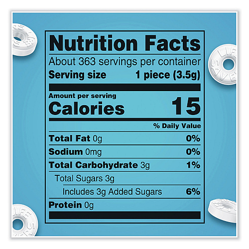 LifeSavers Hard Candy Mints, Pep-O-Mint, 44.93 oz Bag (27625)