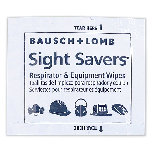 Bausch & Lomb Antibacterial Office Equipment Wet Wipes, Cloth, 5 x 8, Unscented, White, 100/Box (8595)