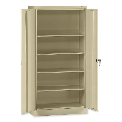 Tennsco 72" High Standard Cabinet (Unassembled), 36w x 18d x 72h, Putty (1470PY)
