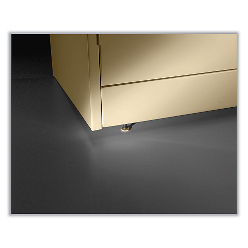 Tennsco 72" High Standard Cabinet (Unassembled), 36w x 24d x 72h, Black (1480BK)