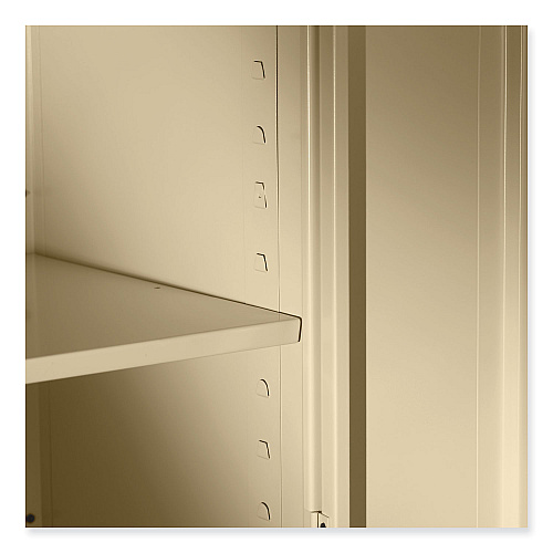 Tennsco 72" High Standard Cabinet (Unassembled), 36w x 24d x 72h, Putty (1480PY)