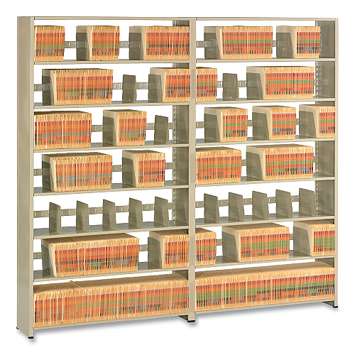 Tennsco Snap-Together Seven-Shelf Closed Add-On Unit, Steel, 48w x 12d x 88h, Sand (128848ACSD)