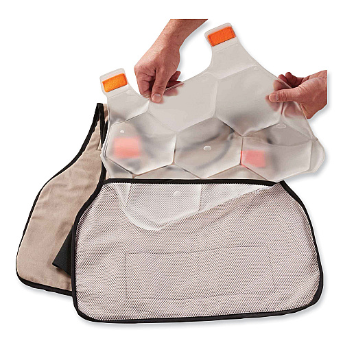 ergodyne Chill-Its 6220 Phase Change Cooling Vest Charge Packs, Small/Medium, 12 x 16.25 (12201)