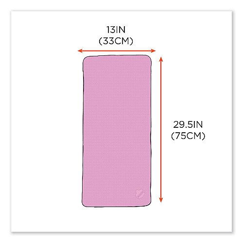 ergodyne Chill-Its 6602 Evaporative PVA Cooling Towel, 29.5 x 13, One Size Fits Most, PVA, Pink (12442)