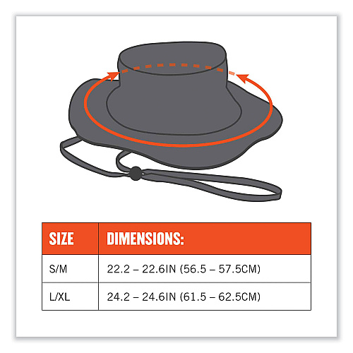 ergodyne Chill-Its 8936 Lightweight Mesh Paneling Ranger Hat, Small/Medium, Olive (12602)