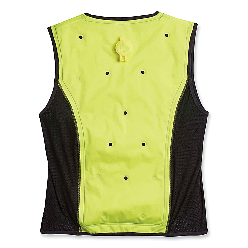 ergodyne Chill-Its 6685 Premium Dry Evaporative Cooling Vest with Zipper, Nylon, 2X-Large, Lime (12676)