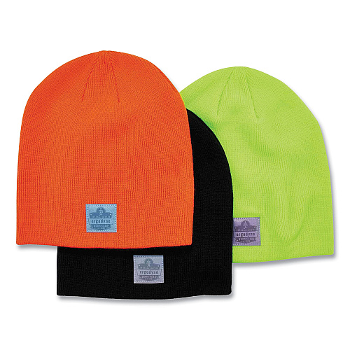 ergodyne N-Ferno 6812 Rib Knit Beanie, One Size Fits Most, Black (16812)