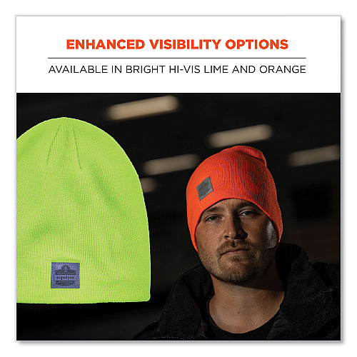 ergodyne N-Ferno 6812 Rib Knit Beanie, One Size Fits Most, Black (16812)
