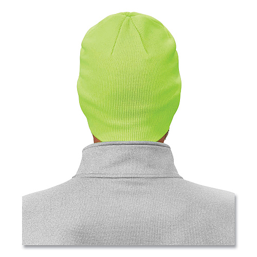ergodyne N-Ferno 6812 Rib Knit Beanie, One Size Fits Most, Lime (16813)