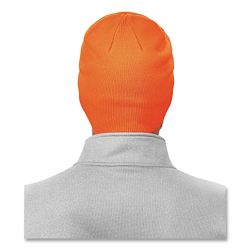 ergodyne N-Ferno 6812 Rib Knit Beanie, One Size Fits Most, Orange (16814)