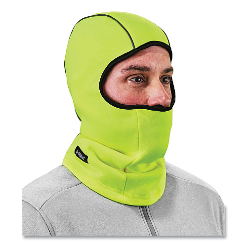 ergodyne N-Ferno 6821 Fleece Balaclava Face Mask, One Size Fits Most, Lime (16829)