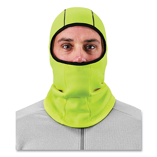 ergodyne N-Ferno 6821 Fleece Balaclava Face Mask, One Size Fits Most, Lime (16829)