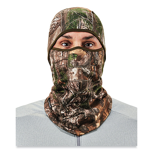 ergodyne N-Ferno 6823 Hinged Balaclava Face Mask, Fleece, One Size Fits Most, Realtree Edge (16833)