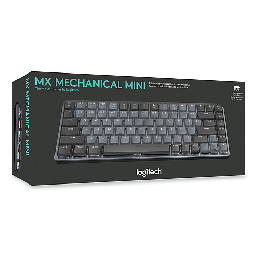 Logitech MX Mechanical Wireless Illuminated Performance Keyboard, Mini, Graphite (920010550)