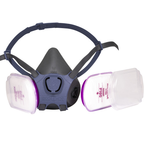 Moldex 7000 Half Mask Resuable Respirator Facepiece, Gray, Large - 1 Each (7003)