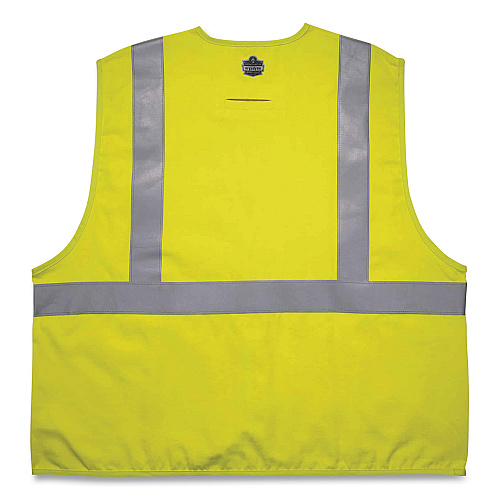 ergodyne GloWear 8261FRHL Class 2 Dual Compliant FR Hook and Loop Safety Vest, Small/Medium, Lime (21463)