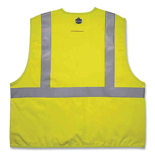ergodyne GloWear 8261FRHL Class 2 Dual Compliant FR Hook and Loop Safety Vest, Large/X-Large, Lime (21465)