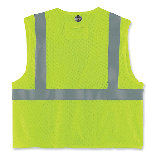 ergodyne GloWear 8260FRHL Class 2 FR Safety Hook and Loop Vest, Modacrylic/Kevlar, Small/Medium, Lime (21493)