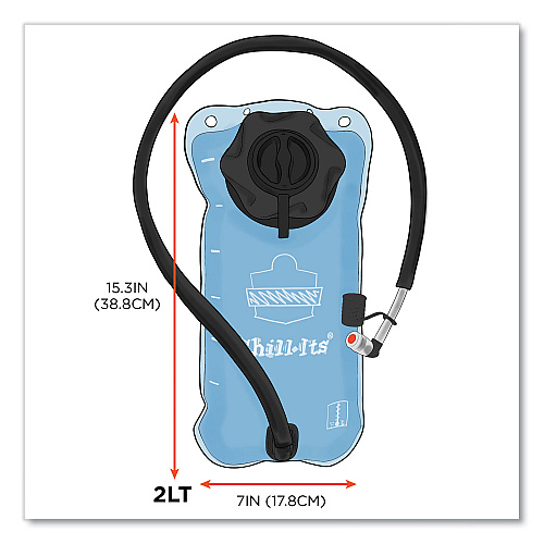 ergodyne Chill-Its 5050B Bladder Replacement, 2 L, Blue (13057)