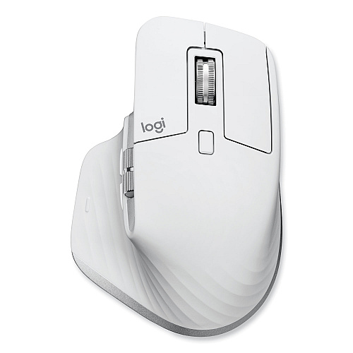 Logitech MX Master 3S Performance Wireless Mouse, 2.4 GHz Frequency/32 ft Wireless Range, Right Hand Use, Pale Gray (910006558)
