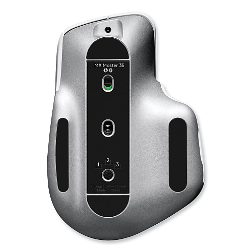Logitech MX Master 3S Performance Wireless Mouse, 2.4 GHz Frequency/32 ft Wireless Range, Right Hand Use, Pale Gray (910006558)