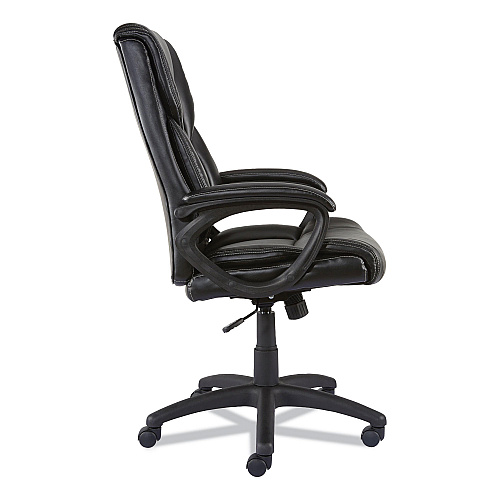 Alera Brosna Series Mid-Back Task Chair, Supports Up to 250 lb, 18.15" to 21.77 Seat Height, Black Seat/Back, Black Base (ALEBRN42B19)