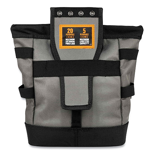 ergodyne Arsenal 5527 Premium Topped Tool Pouch with Hinged Closure, 6 x 10 x 11.5, Polyester, Orange (13627)