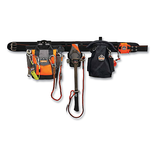 ergodyne Arsenal 5527 Premium Topped Tool Pouch with Hinged Closure, 6 x 10 x 11.5, Polyester, Orange (13627)