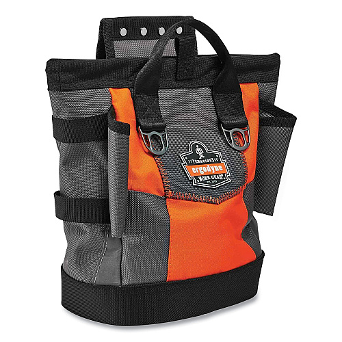 ergodyne Arsenal 5527 Premium Topped Tool Pouch with Hinged Closure, 6 x 10 x 11.5, Polyester, Orange (13627)