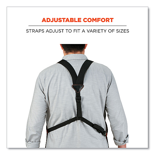 ergodyne Arsenal 5704 Canvas Tool Apron, 22 Compartments, 25.5 x 28, Canvas, Gray (13694)
