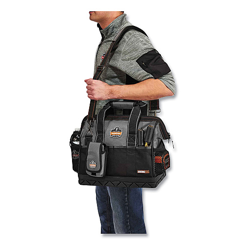 ergodyne Arsenal 5802 Medium Widemouth Tool Organizer, 28 Compartments, 8.5 x 14.5 x 11, Ballistic Polyester, Black/Gray (13702)