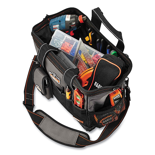 ergodyne Arsenal 5802 Medium Widemouth Tool Organizer, 28 Compartments, 8.5 x 14.5 x 11, Ballistic Polyester, Black/Gray (13702)